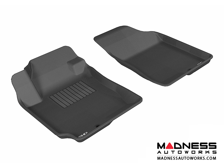 Hyundai Elantra Sedan Floor Mats (Set of 2) - Front - Black by 3D MAXpider